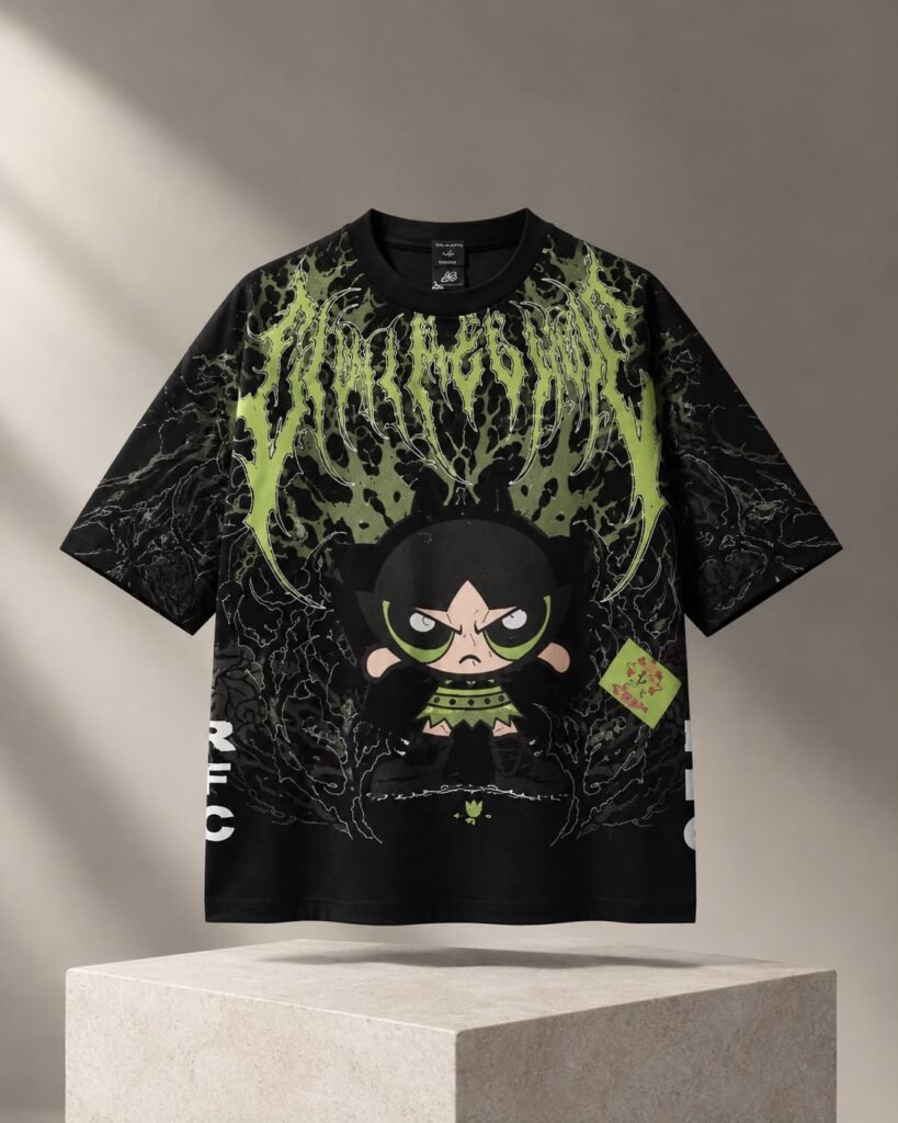 Nuevo Oversized Beast Civilregime Playera Chicas Superpoderosas