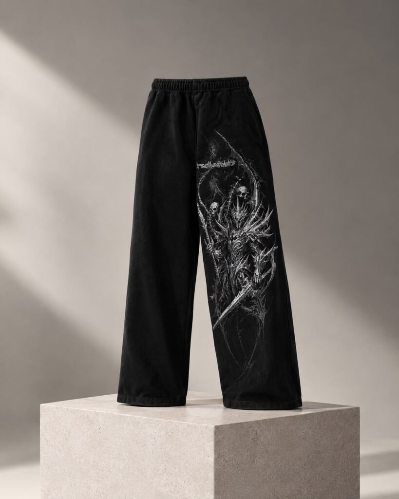Jogger Gothic Dark Fantasy – "Breathedivinity" Black Edition limitada