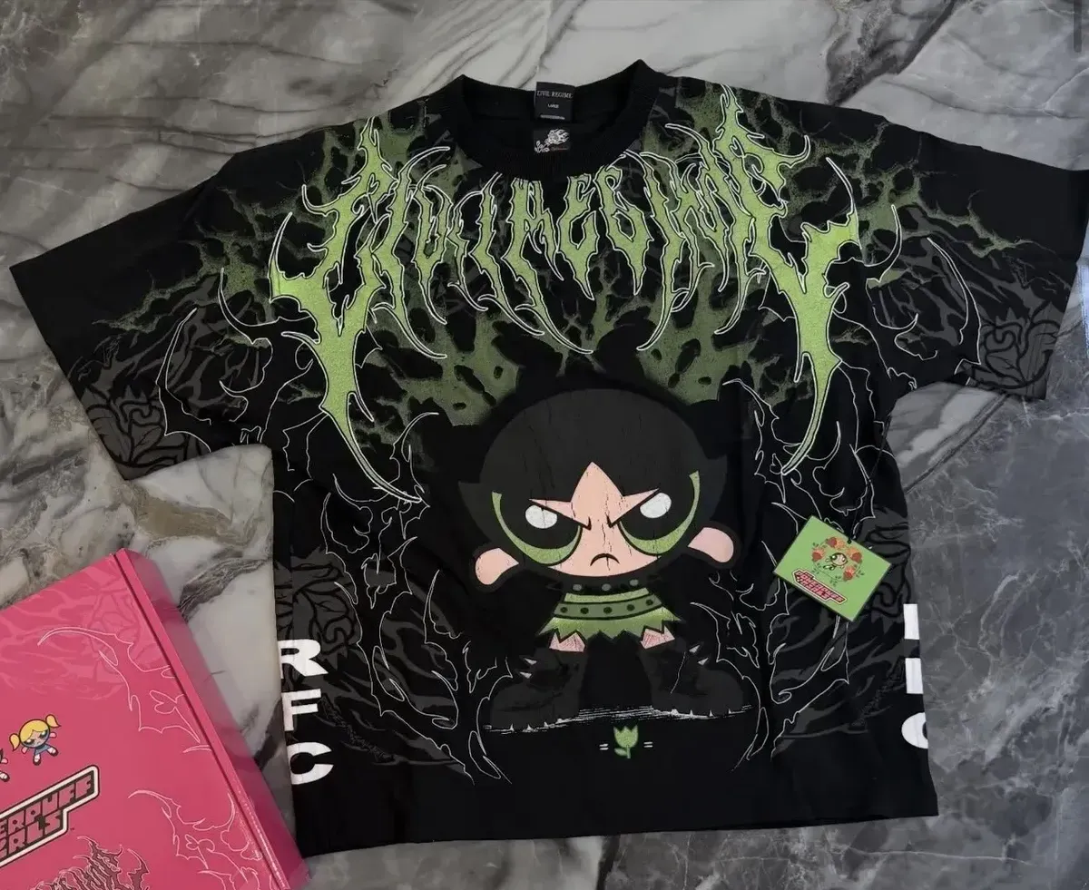 Nuevo Oversized Beast Civilregime Playera Chicas Superpoderosas - Imagen 5
