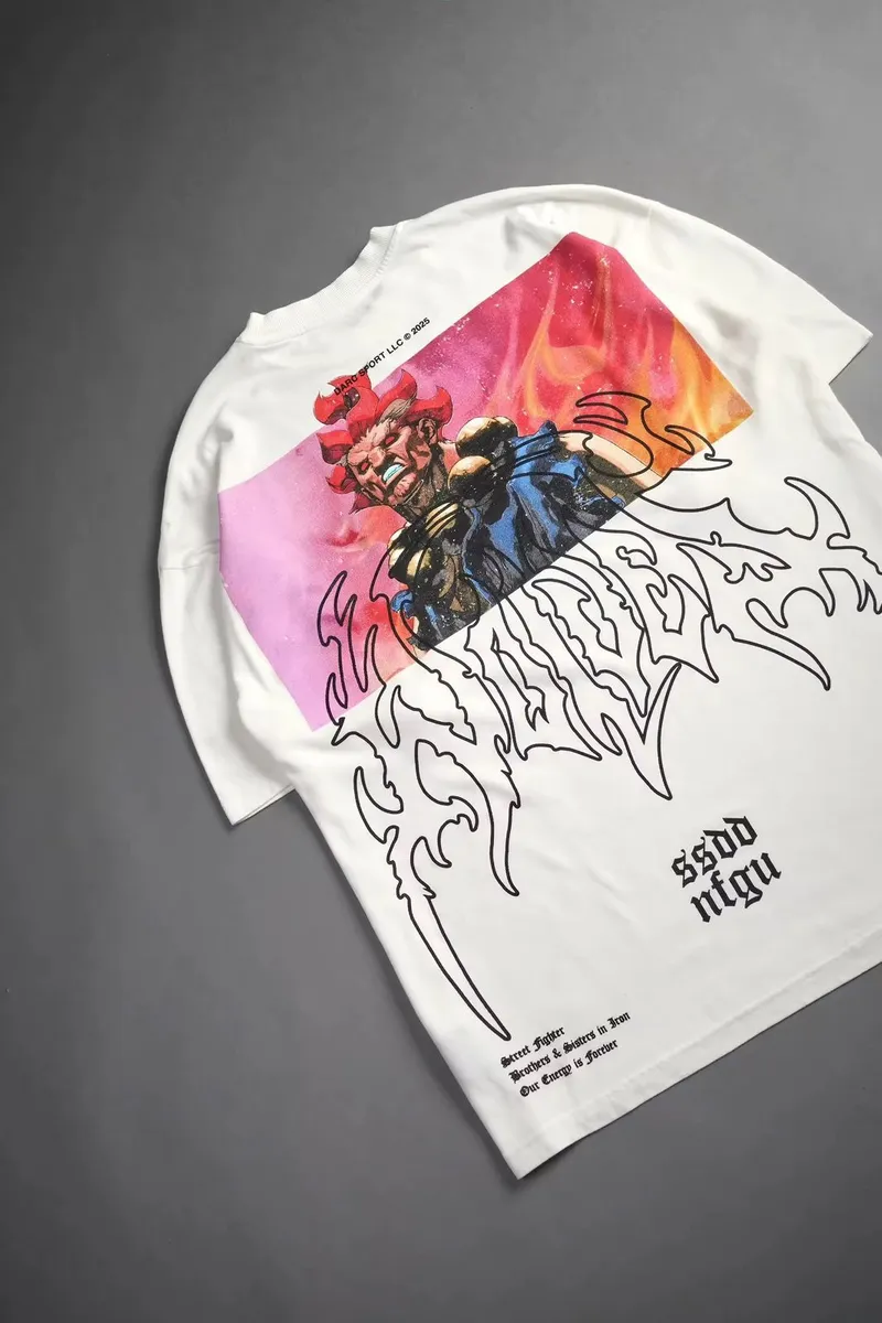 PLAYERA OVERSIZED DARCSPORT Street Fighter - Imagen 4