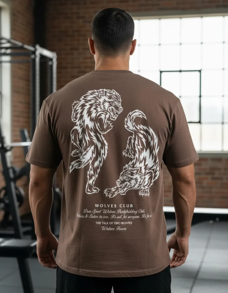 playera darcsport oversized wolves