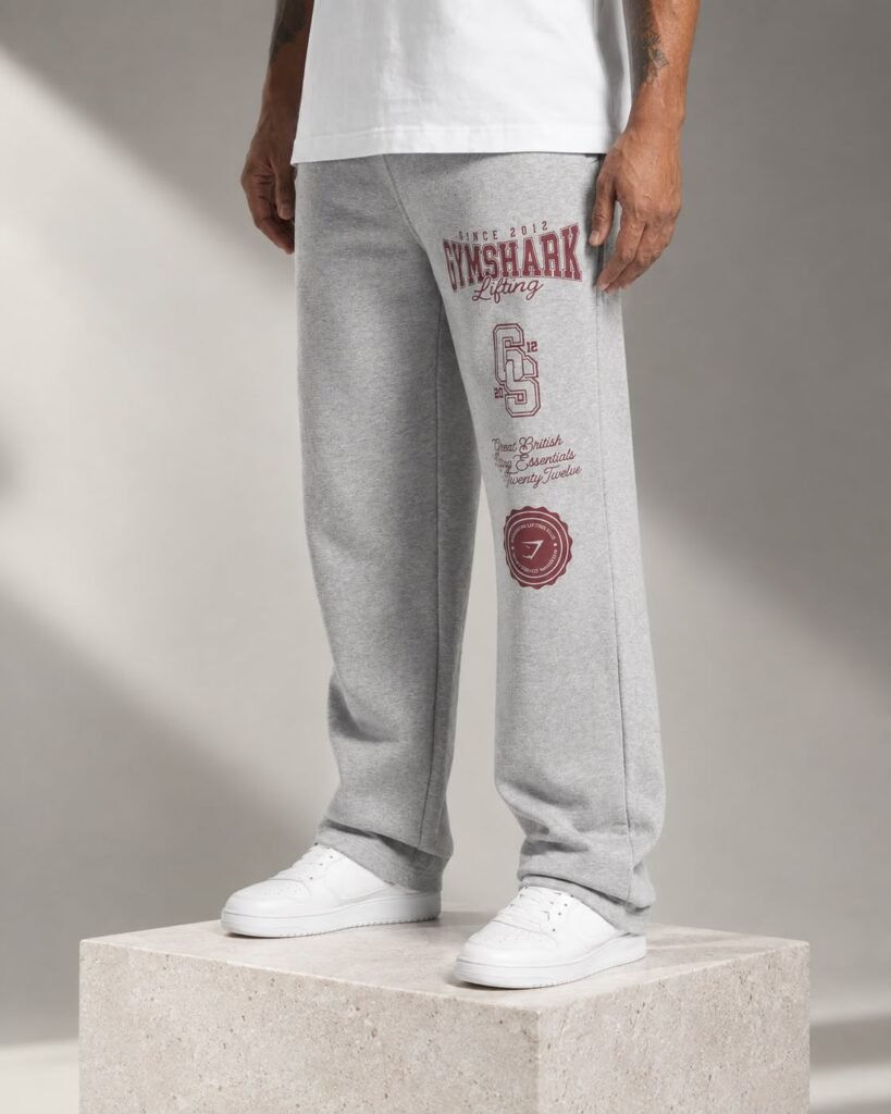 Pantalón Jogger Oversize "Gymshark Heritage" – Grey Marl