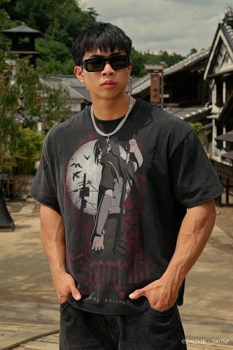 playera oversized beast youngla naruto playera uchiha ninja itachi